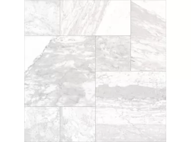 Evora White Modular 50x50. Biała płytka imitująca marmur