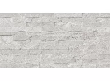 Makalu Silver 33x66. Szara płytka ścienna imitująca kamień