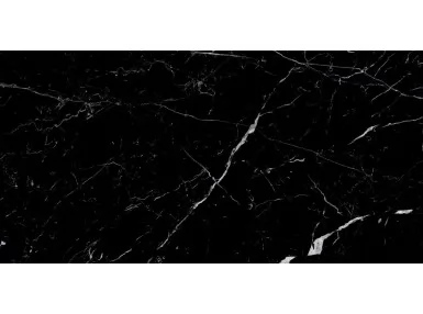 Marbello Black Poler Rett. 60x120. płytka gresowa czarny marmur.