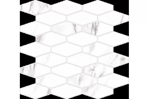 Hati Mosaic Blanco 31.8x29 - Biała płytka imitująca mozaikę