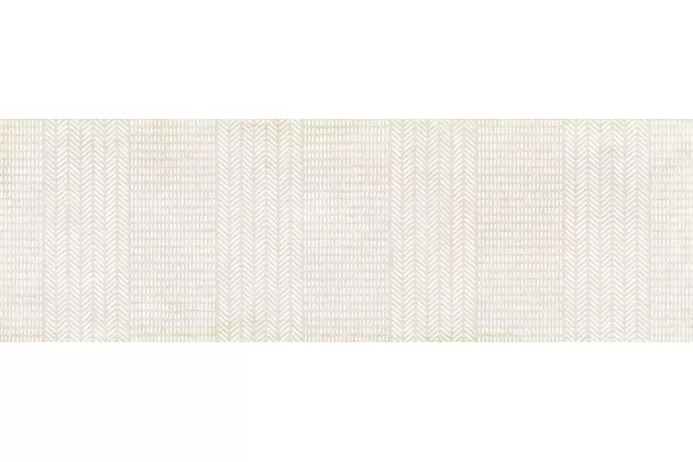 Calais Sand Rekt. 32x99 - Biała płytka ścienna w stylu patchwork z wzorem geometrycznym