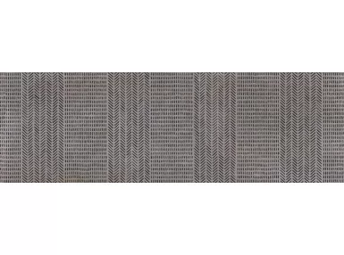 Calais Niquel Rekt. 32x99 - Szara płytka ścienna w stylu patchwork z wzorem geometrycznym