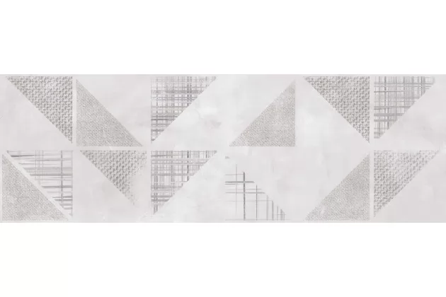 Doit Gris 33.3x100 - Szara płytka ścienna z wzorem geometrycznym