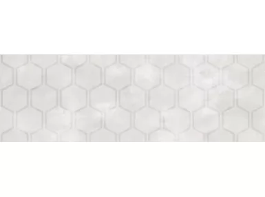 Grant Gris 33.3x100 - Szara płytka ścienna z wzorem heksagonalnym
