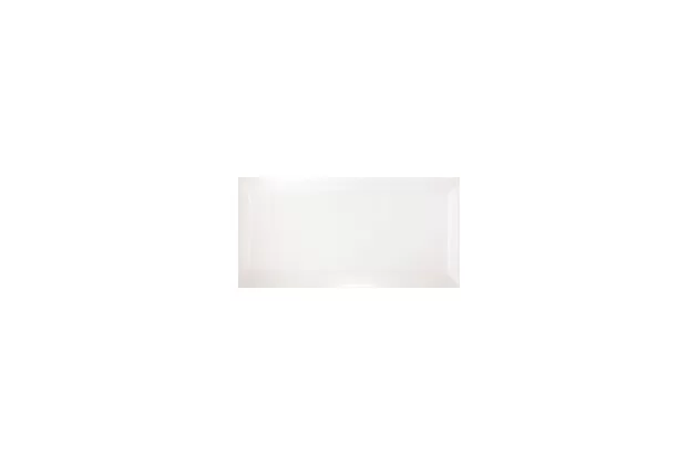 Bisel Blanco Brillo 10x20 - biała płytka ścienna w stylu metro