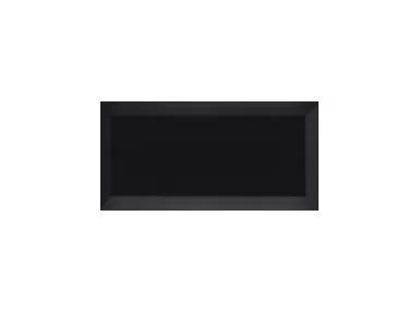 Bisel Negro Brillo 10x20 - czarna płytka ścienna w stylu metro
