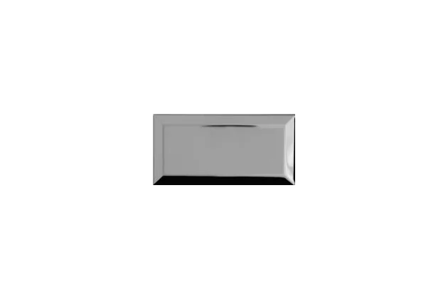 Bisel Plata Brillo 10x20 - srebrna płytka ścienna w stylu metro