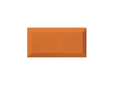 Bisel Naranja Brillo 10x20 - pomarańczowa płytka ścienna w stylu metro