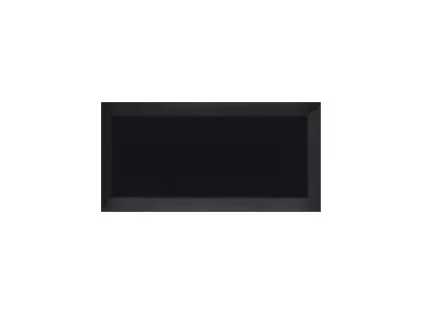 Bisel Negro Mate 10x20 - czarna płytka ścienna w stylu metro