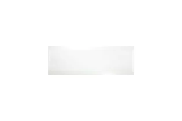Bisel Blanco Brillo 10x30 - biała płytka ścienna w stylu metro