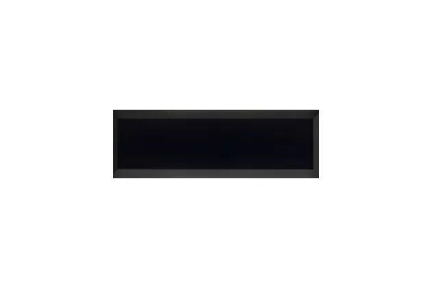 Bisel Negro Brillo 10x30 - czarna płytka ścienna w stylu metro