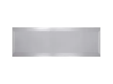 Bisel Perla Brillo 10x30 - srebrna płytka ścienna w stylu metro