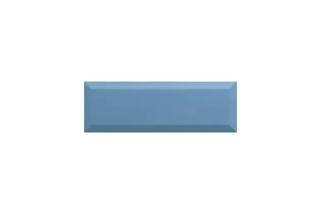 Bisel Teal Brillo 10x30 - niebieska płytka ścienna w stylu metro