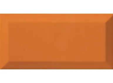 Bisel Naranja Brillo 7,5x15 - pomarańczowa płytka ścienna w stylu metro