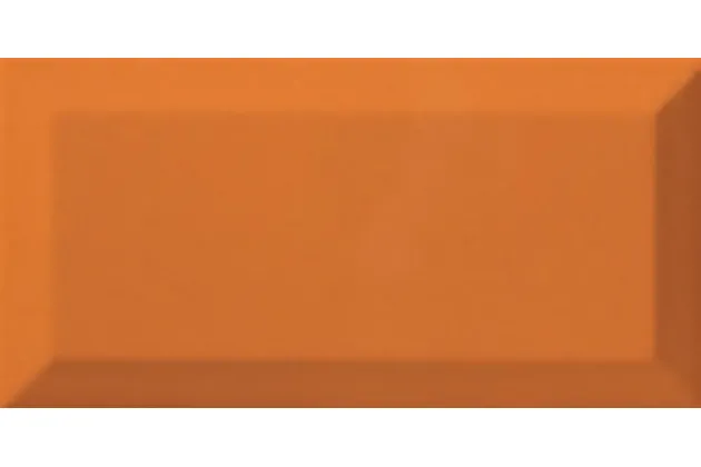 Bisel Naranja Brillo 7,5x15 - pomarańczowa płytka ścienna w stylu metro