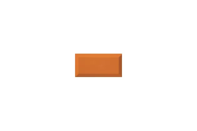 Bisel Naranja Brillo 7,5x15 - pomarańczowa płytka ścienna w stylu metro