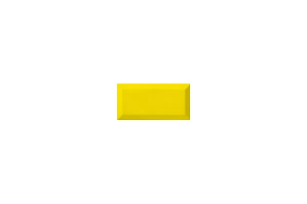 Bisel Limon Brillo 7,5x15 - żółta płytka ścienna w stylu metro