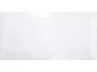 Bisel Blanco Brillo 7,5x15 - biała płytka ścienna w stylu metro
