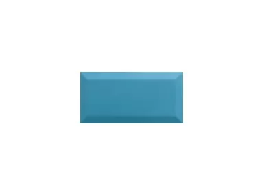 Bisel Teal Brillo 7,5x15 - niebieska płytka ścienna w stylu metro