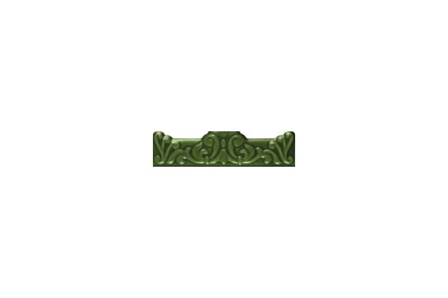 Moldura Barroca Verde 5×20 - zielona płytka ścienna listwa ozdobna.