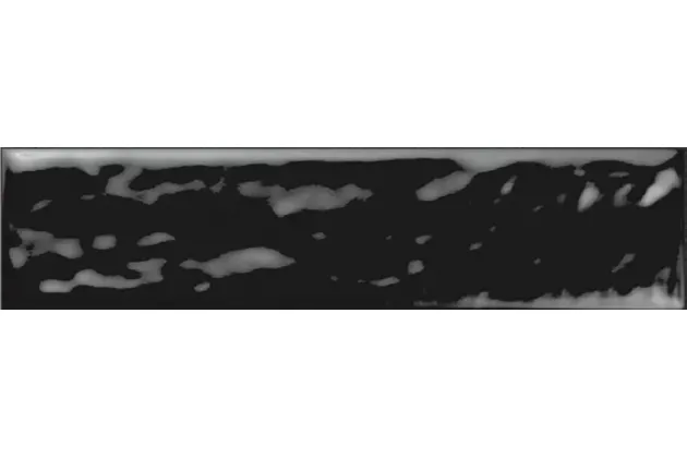 Geometry Brick Black 6x25 - czarna płytka scienna cegiełka