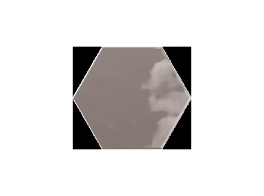 Geometry Hex Charcoal 15x17,3 - brązowa płytka scienna heksagonalna