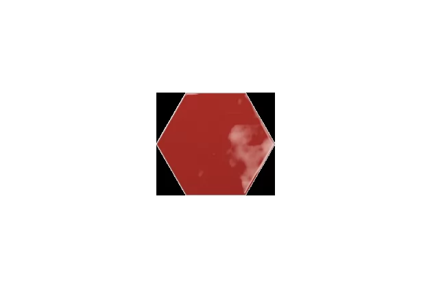 Geometry Hex Red 15x17,3 - czerwona płytka scienna heksagonalna