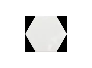 Geometry Hex White Gloss 15x17,3 - biała płytka scienna heksagonalna