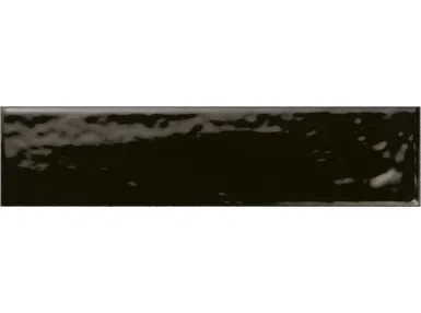 Hope Nero Graphito 6x25 - czarna płytka ścienna cegiełka