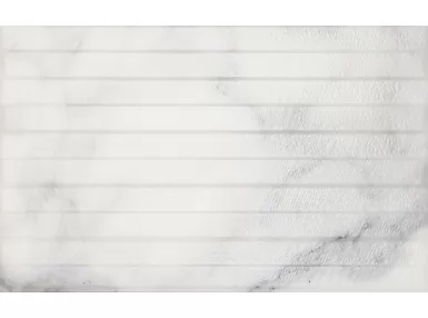 Natural 01 Grey Decor 25x40 - biała płytka imitująca marmur
