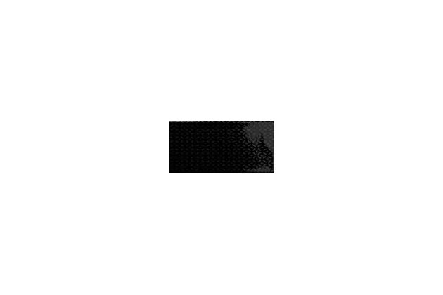 Ocean Black Decor 7,5x15 - czarna płytka ścienna z wzorem geometrycznym