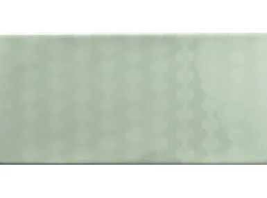 Ocean Green Decor 7,5x15 - zielona płytka ścienna z wzorem geometrycznym