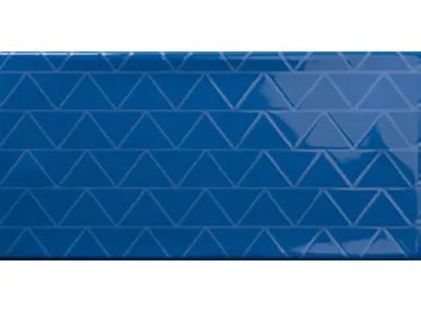 Ocean Blue Navy Decor 7,5x15 - niebieska płytka ścienna z wzorem geometrycznym