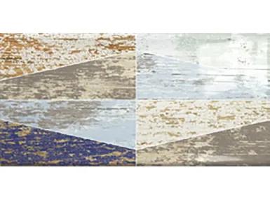 Ocean Decor Wood Mix 7,5x15 - wzorzysta płytka ścienna z wzorem geometrycznym