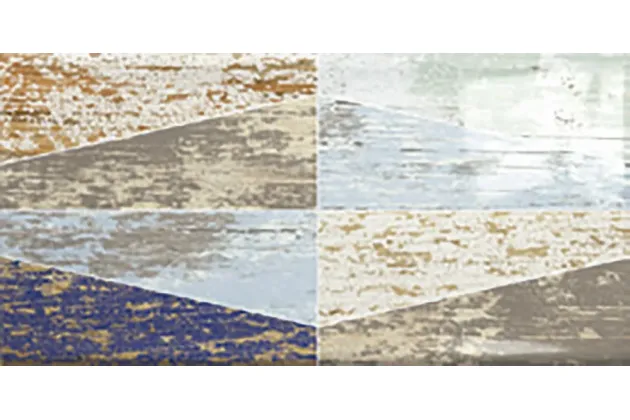 Ocean Decor Wood Mix 7,5x15 - wzorzysta płytka ścienna z wzorem geometrycznym