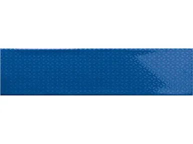 Ocean Blue Navy Decor 7,5x30 - niebieska płytka ścienna z wzorem geometrycznym