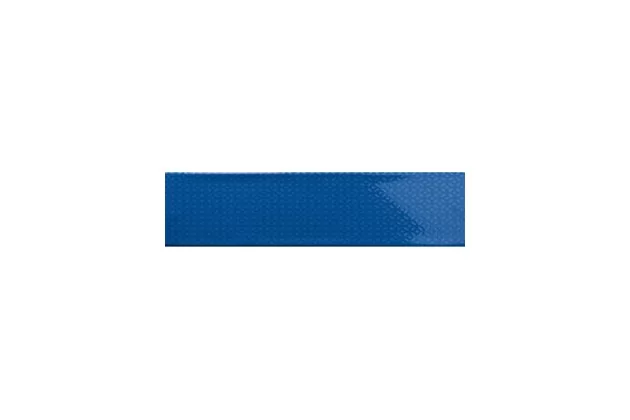 Ocean Blue Navy Decor 7,5x30 - niebieska płytka ścienna z wzorem geometrycznym