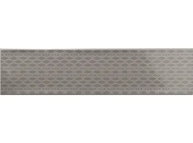 Ocean Dark Grey Decor 7,5x30 - szara płytka ścienna z wzorem geometrycznym