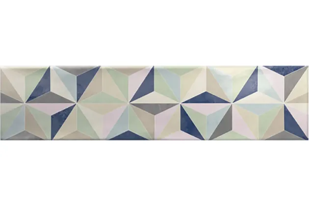 Ocean Decor Star Mix 7,5x30 - wzorzysta płytka ścienna z wzorem geometrycznym