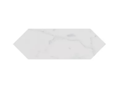 Picket Carrara 10x30 - biała płytka ścienna sześciokątna imitująca marmur