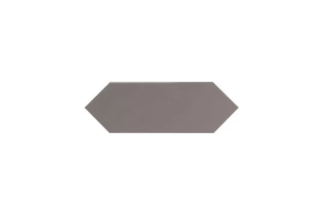 Picket Charcoal 10x30 - brązowa płytka ścienna sześciokątna