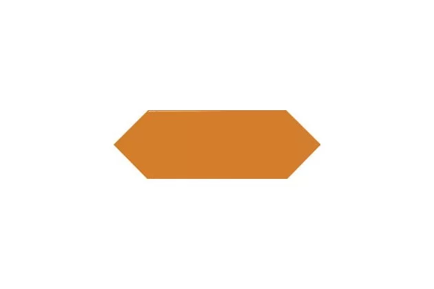 Picket Orange 10x30 - pomarańczowa płytka ścienna sześciokątna