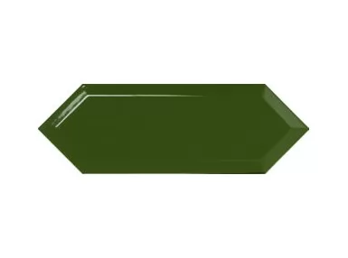 Picket Beveled Forest 10x30 - zielona płytka ścienna sześciokątna z fazowanymi krawędziami