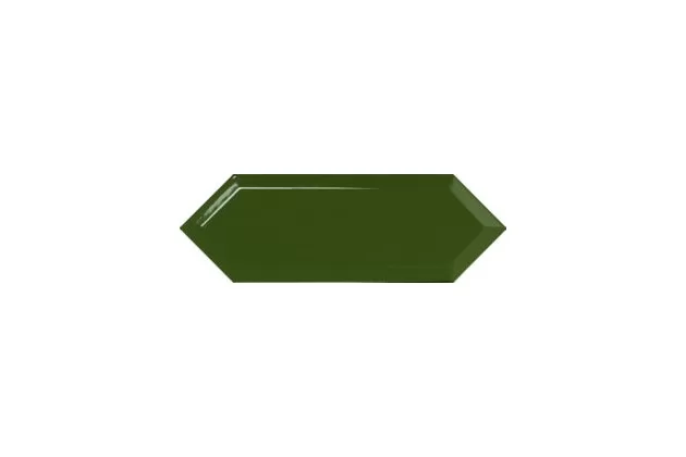Picket Beveled Forest 10x30 - zielona płytka ścienna sześciokątna z fazowanymi krawędziami