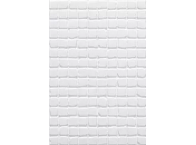 Termas Nieve 20x30 - biała płytka ścienna imitująca mozaikę