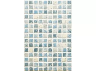Termas Turquesa 20x30 - niebieska płytka ścienna imitująca mozaikę