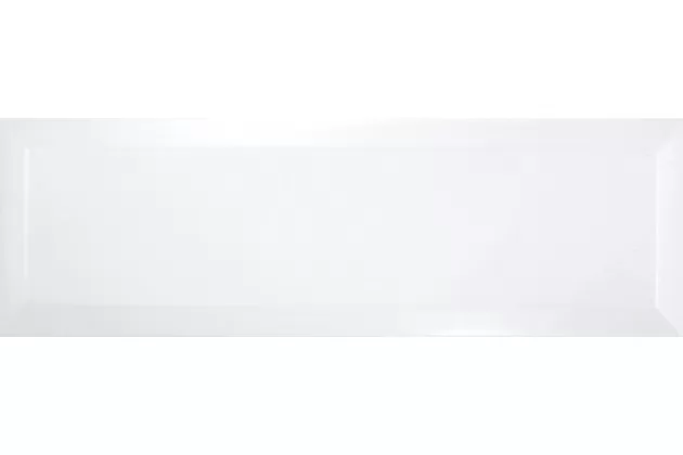 Biselado BX Blanco Brillo 10x30 - Biała płytka ścienna z fazowanymi krawędziami