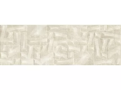 Boulevard Caramel Tetris Rekt. 40x120 - kremowa płytka ścienna imitująca kamień