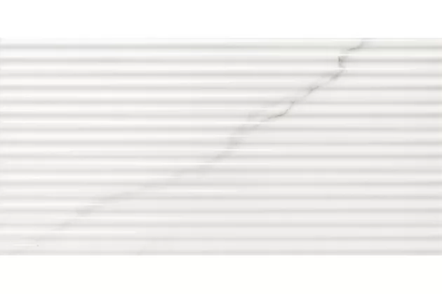 Polaris Ona Brillo 30x60 - biała płytka ścienna  imitująca marmur