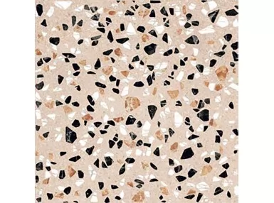 Terrazzo Pink 20x20 - łososiowa płytka gresowa imitująca lastryko